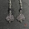 Boucles d'Oreilles Arbre de Vie Hematite