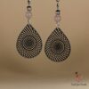 Boucles d'Oreillers Gouttes Quartz Rose