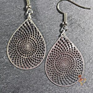 Boucles d'oreilles Mandala Goutte